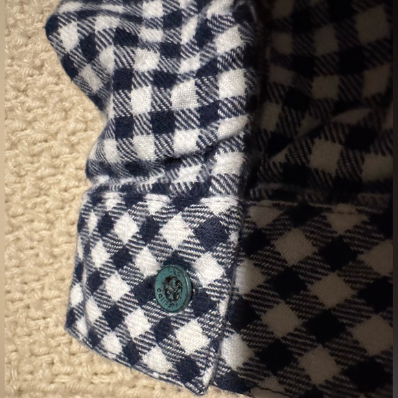 C & C California SZ S Long Sleeves Black and White Gingham Button-Up Shirt - Picture 13 of 16